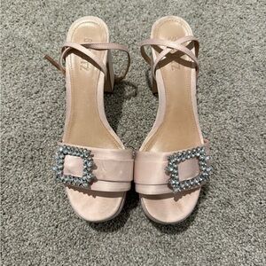 Schutz Nates Heel in Rose Nude